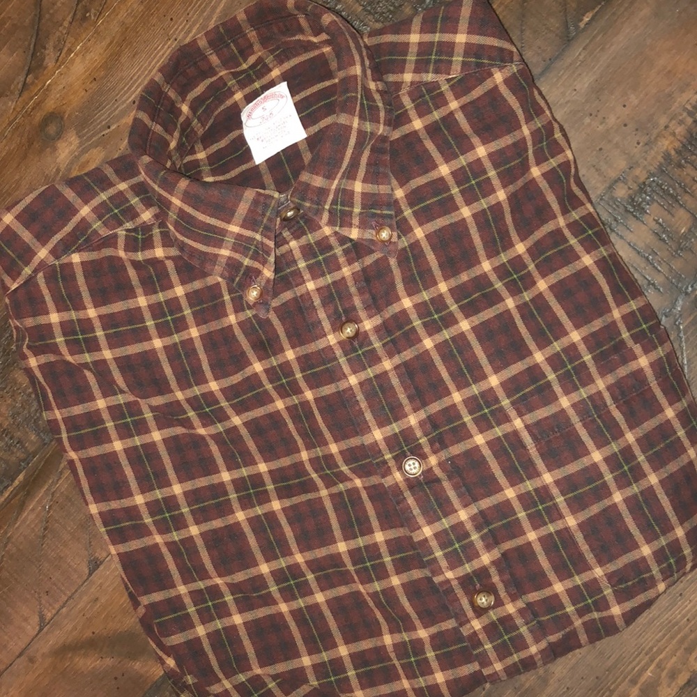 Brroks brothers Mens small plaid button down